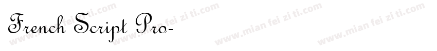 French Script Pro字体转换